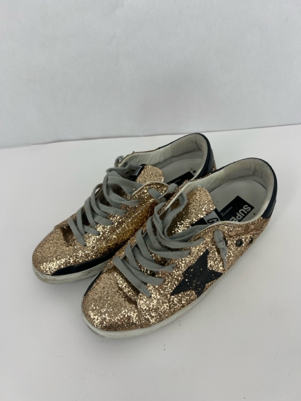 Golden Goose Superstar Glitter Star Low-Top Sneakers - Picture 4 of 14